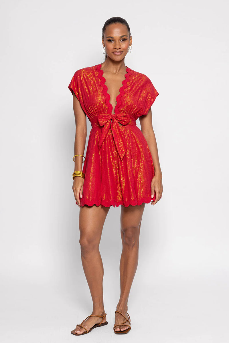 Nora short dress Tenerife red