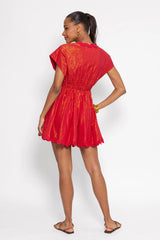 Nora short dress Tenerife red