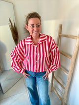 Blouse Red stripes