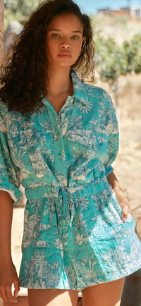 Aya aqua playsuit