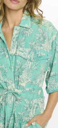 Aya aqua playsuit
