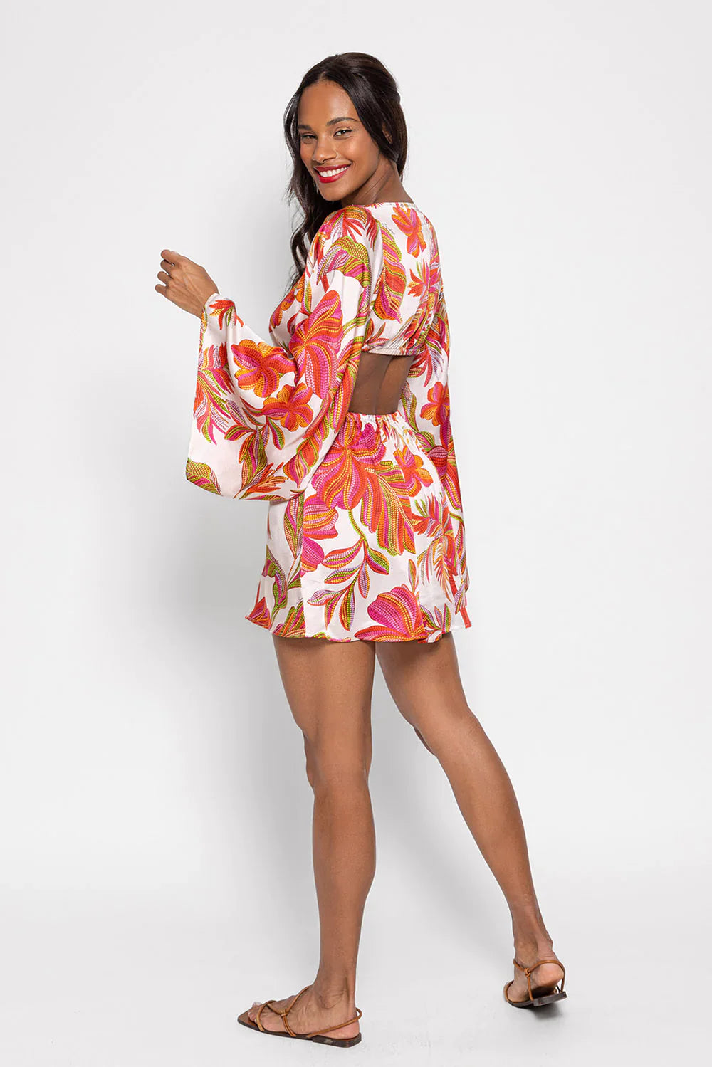 Short dress Ludivine cartagena print