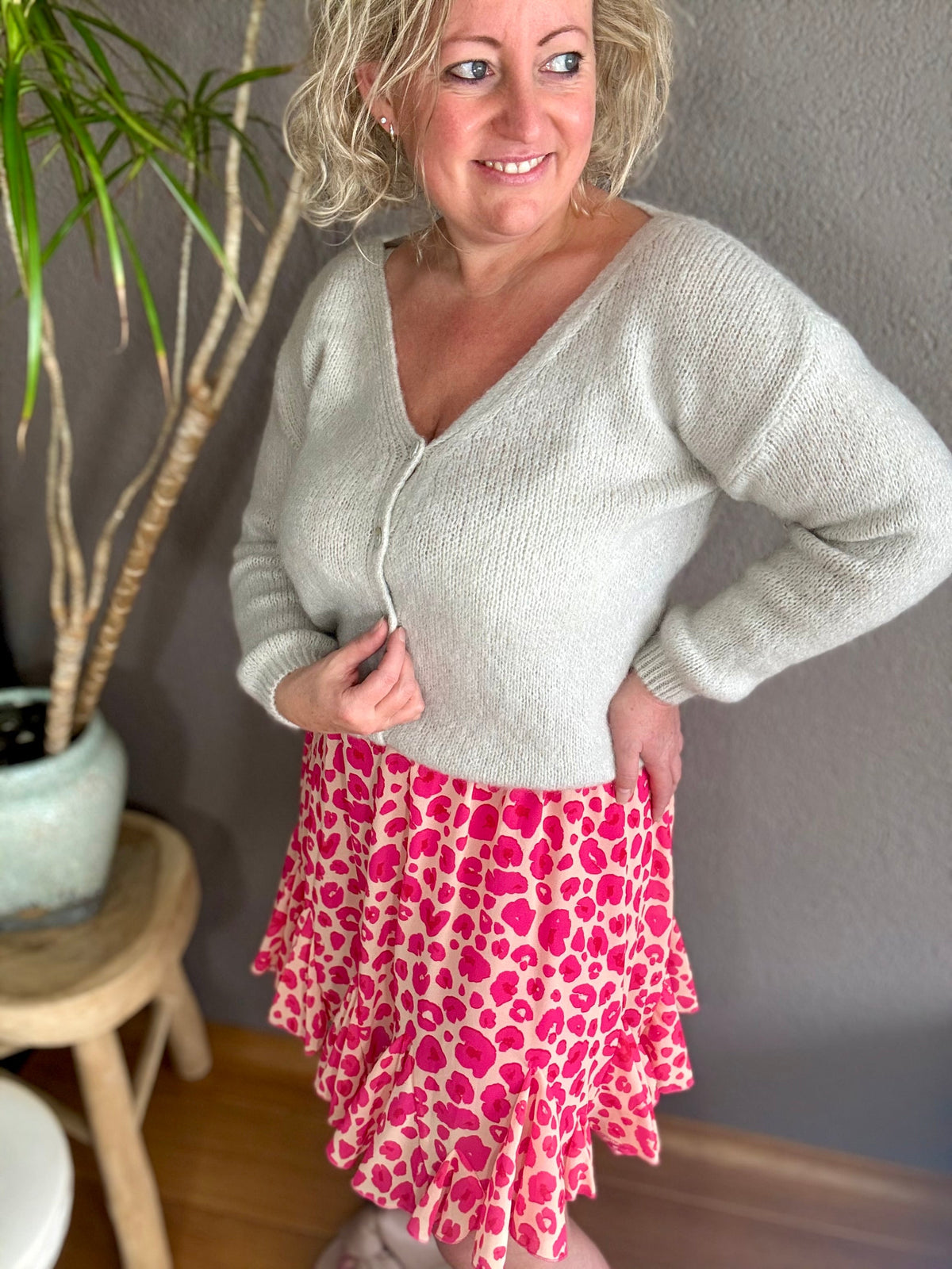 Skirt pink spring