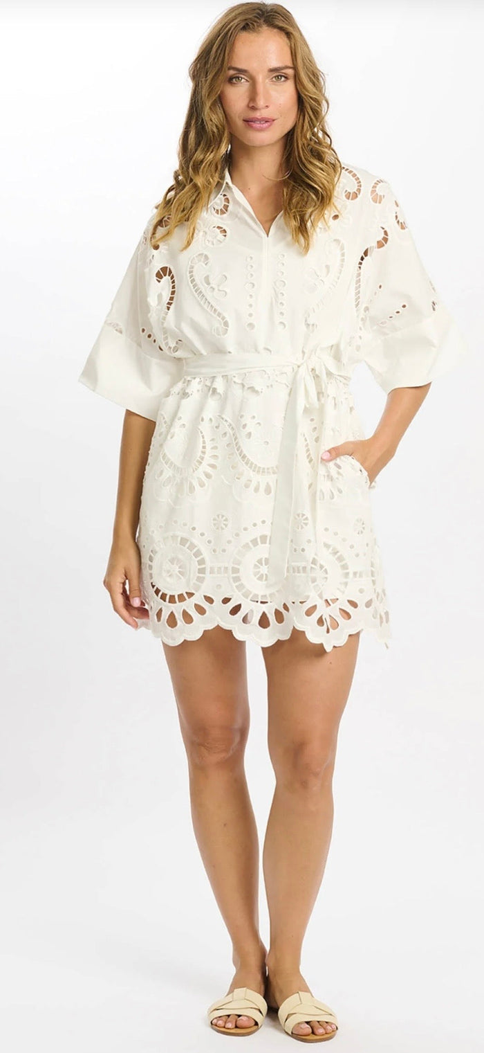 Short dress Arin white
