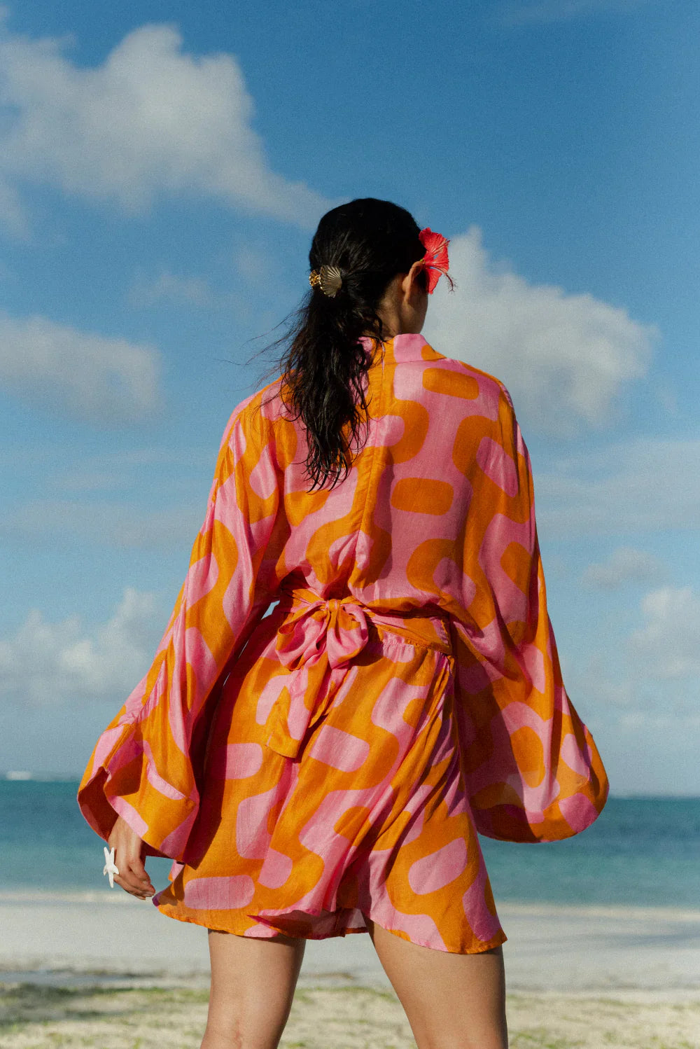 Jumpsuit Thais Lima orange pink