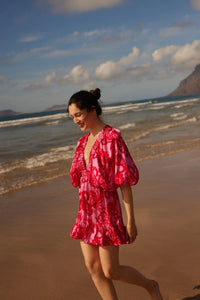 Short dress Marine Bellezza cupro