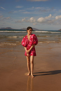 Short dress Marine Bellezza cupro