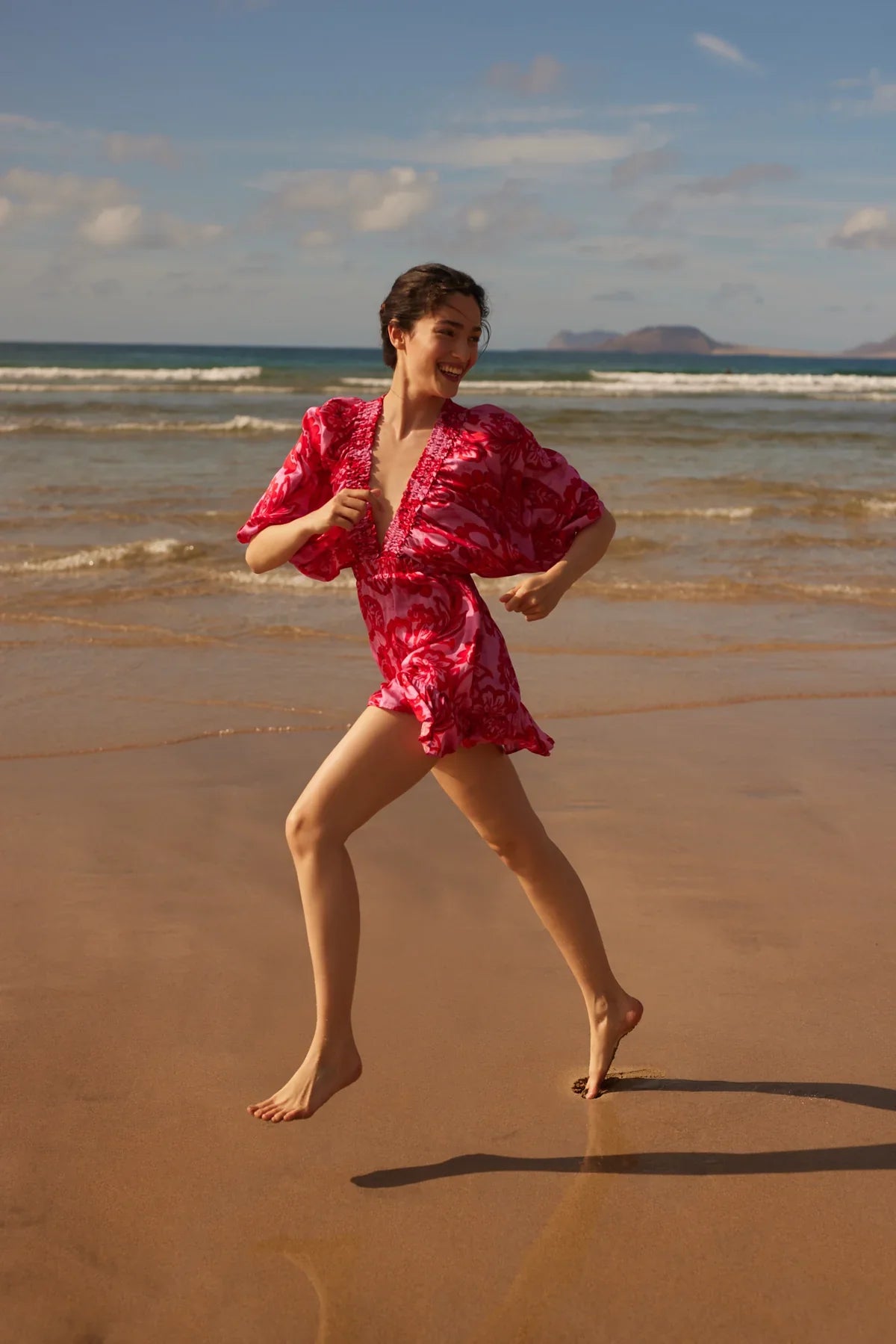 Short dress Marine Bellezza cupro