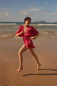 Short dress Marine Bellezza cupro