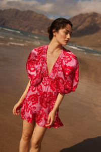 Short dress Marine Bellezza cupro