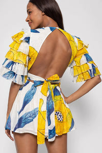 Jumpsuit Amanda Garden print