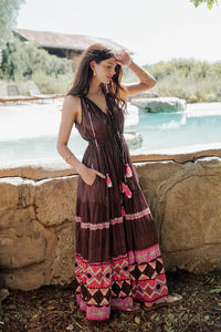 Long Dress Sabana Brown