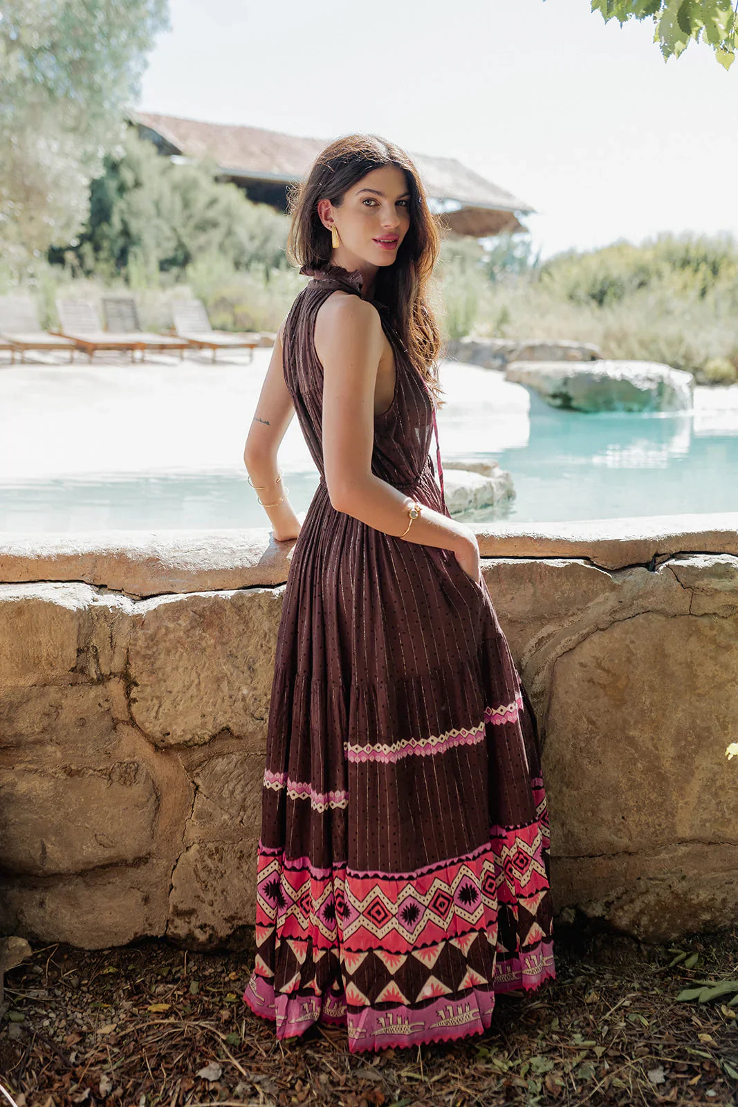 Long Dress Sabana Brown