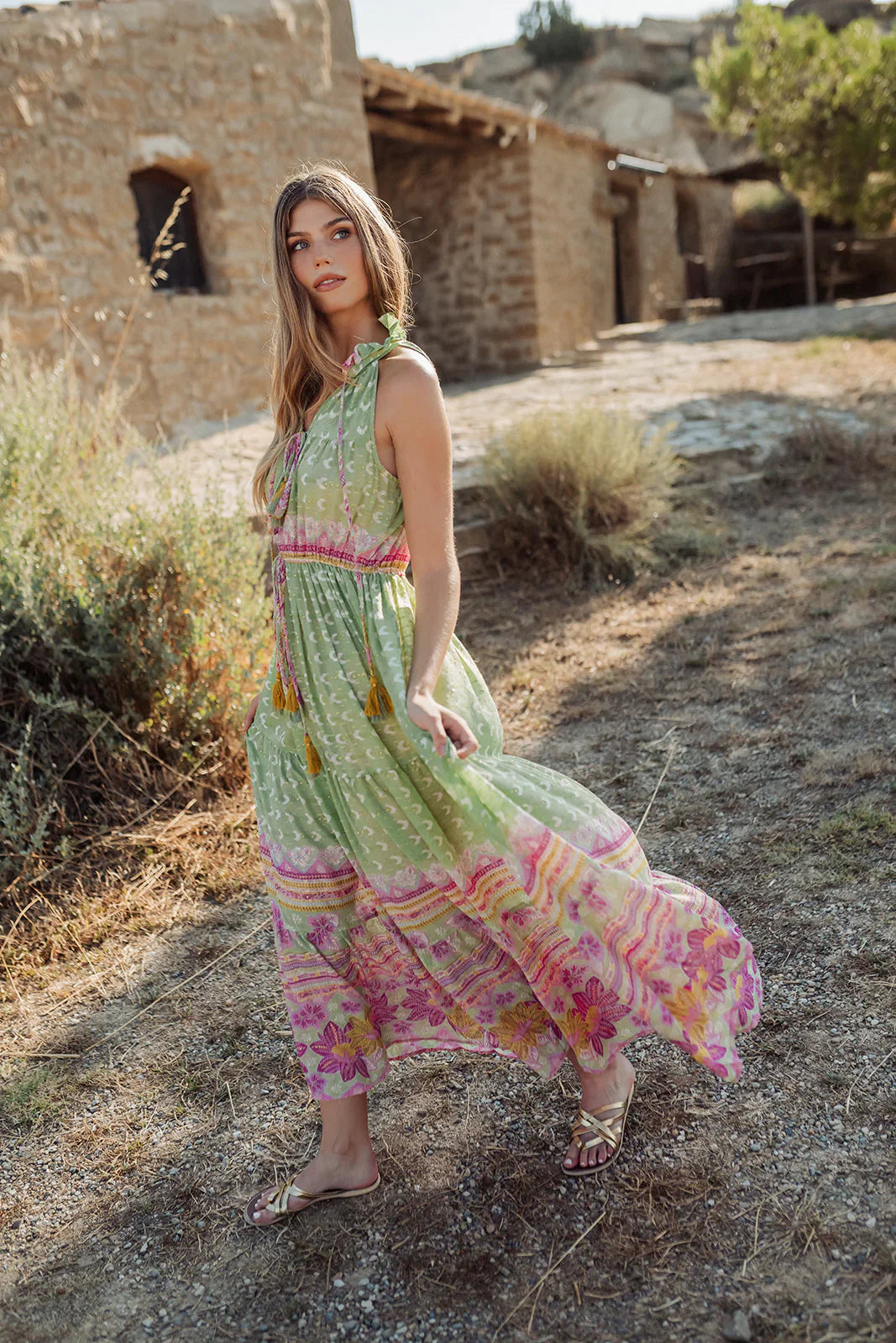 Long Dress Curacao Green