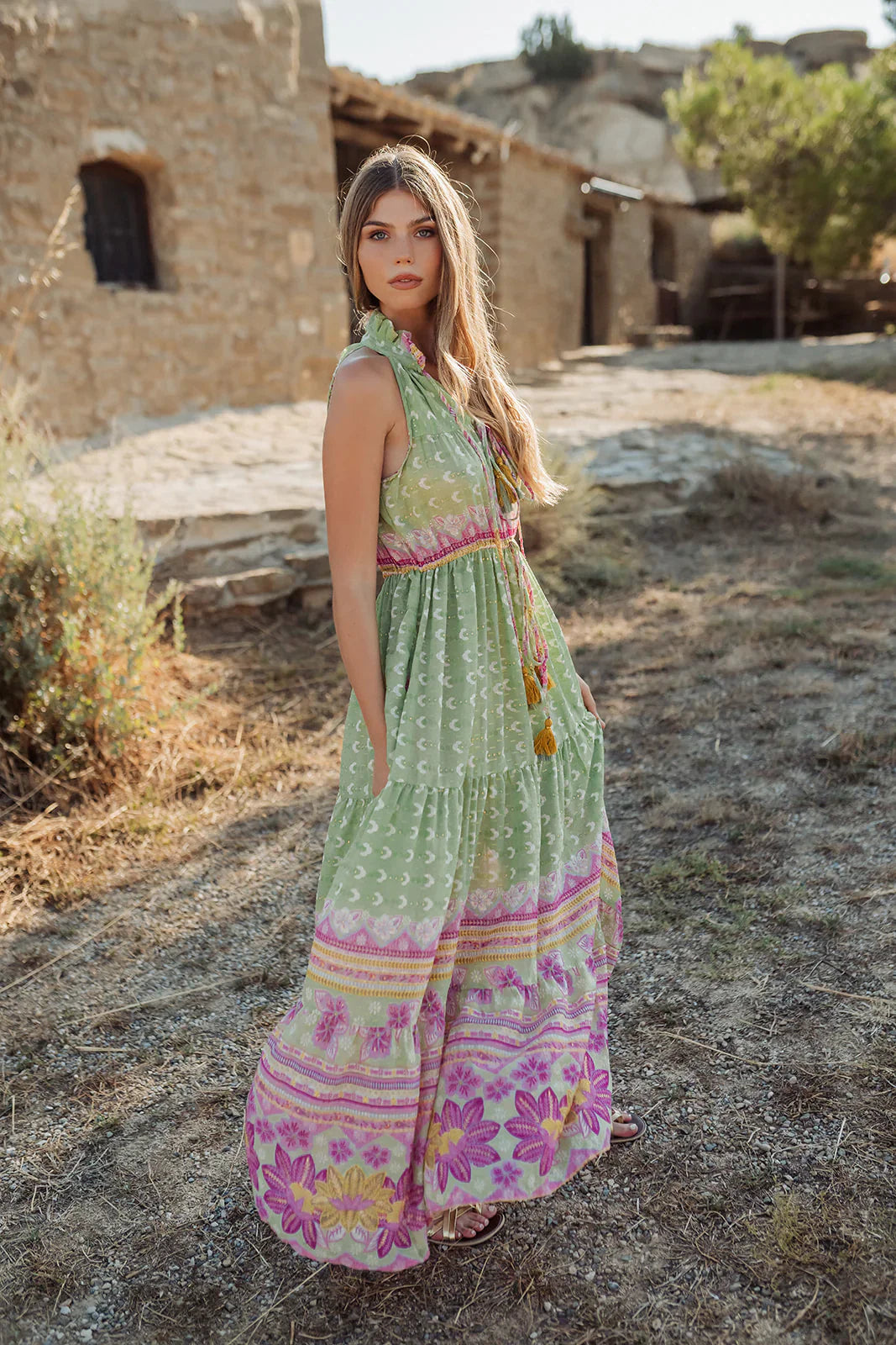 Long Dress Curacao Green