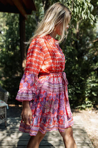 Short dress Curacao red