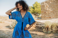 Short dress Cancun indigo