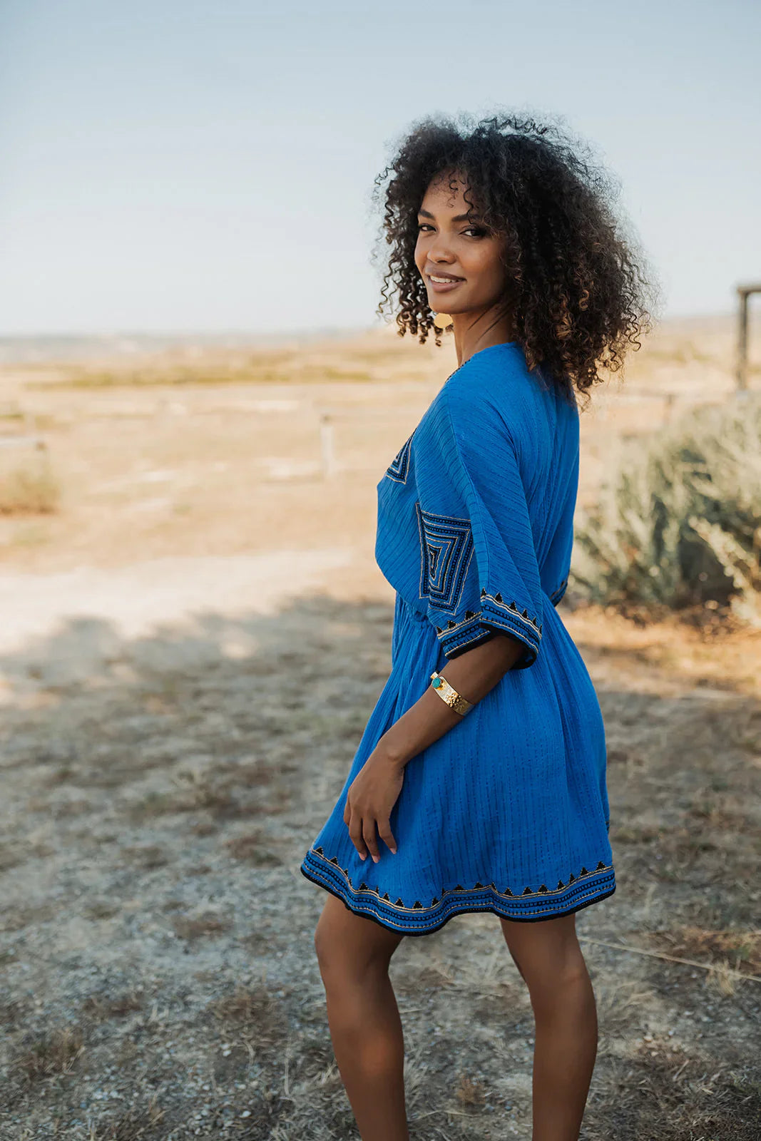 Short dress Cancun indigo