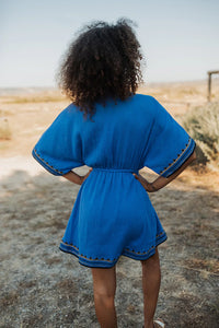 Short dress Cancun indigo