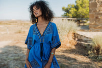 Short dress Cancun indigo