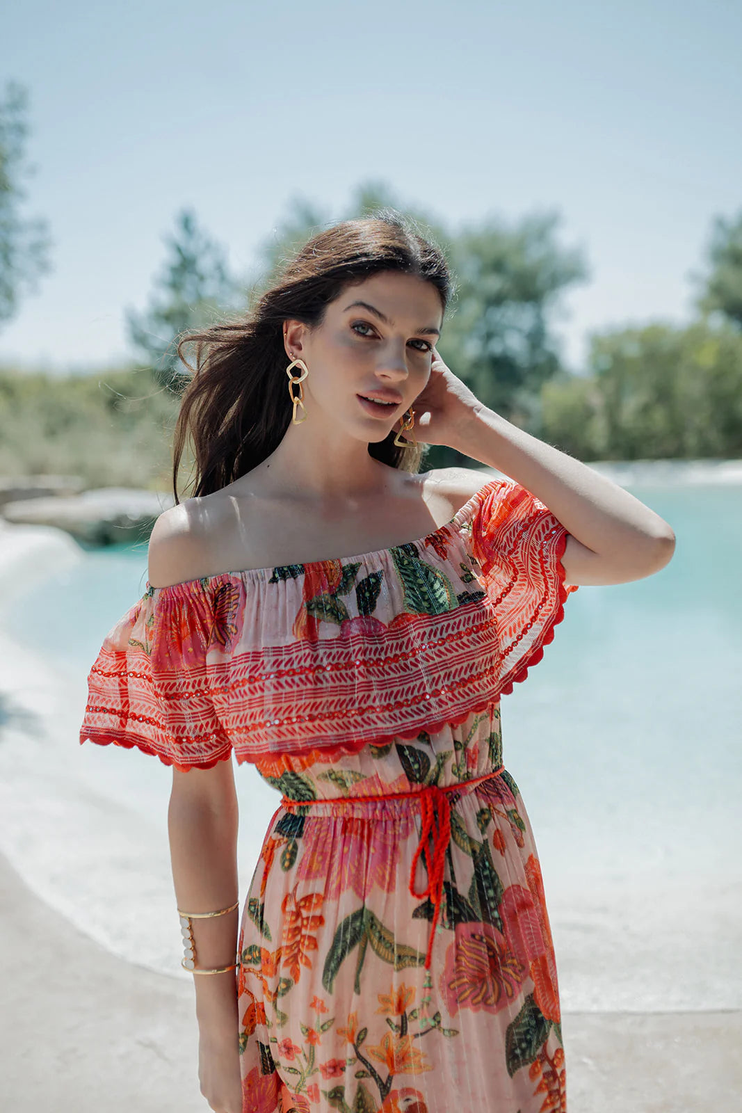 long dress St Barts Mexican