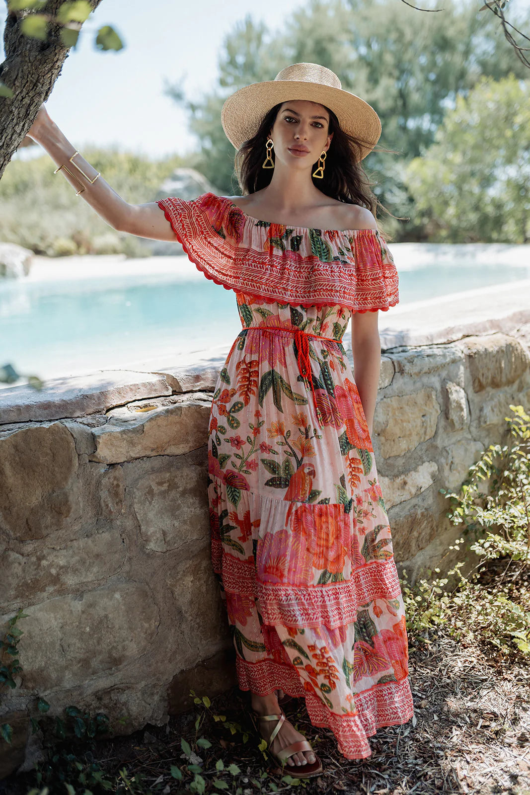 long dress St Barts Mexican