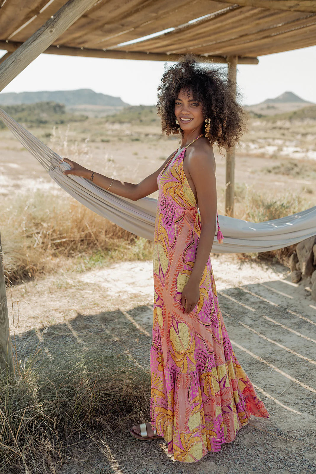 long dress Marrakech Lucia orange