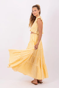 Skirt Odette gingham yellow