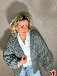 Cardigan chunky knit