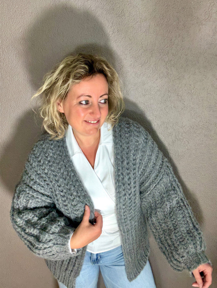 Cardigan chunky knit