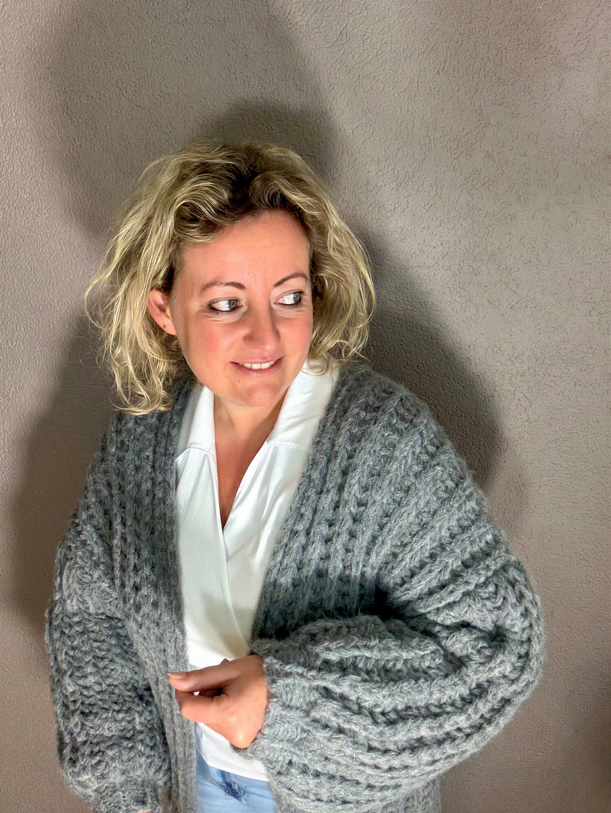 Cardigan chunky knit