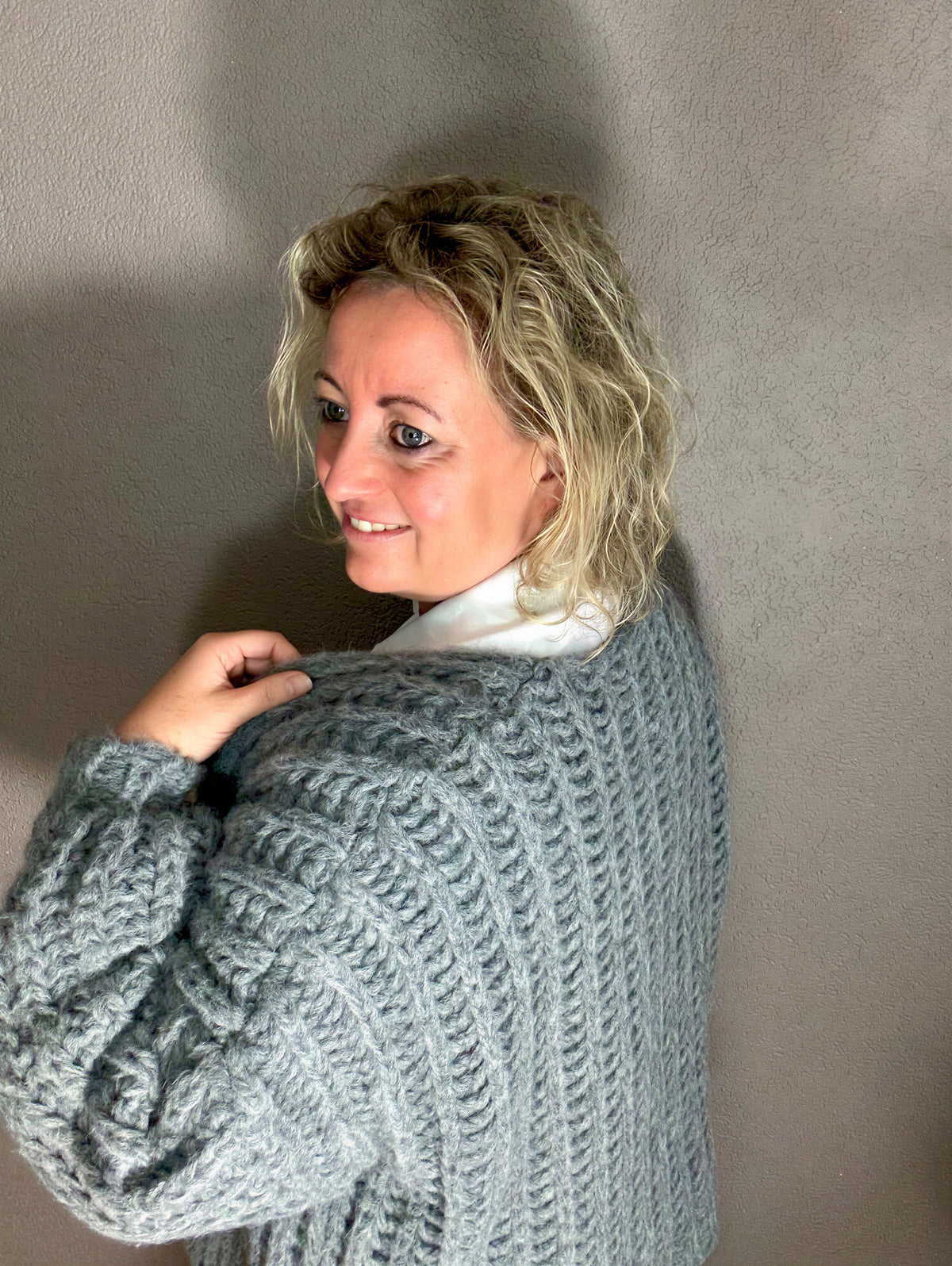 Cardigan chunky knit