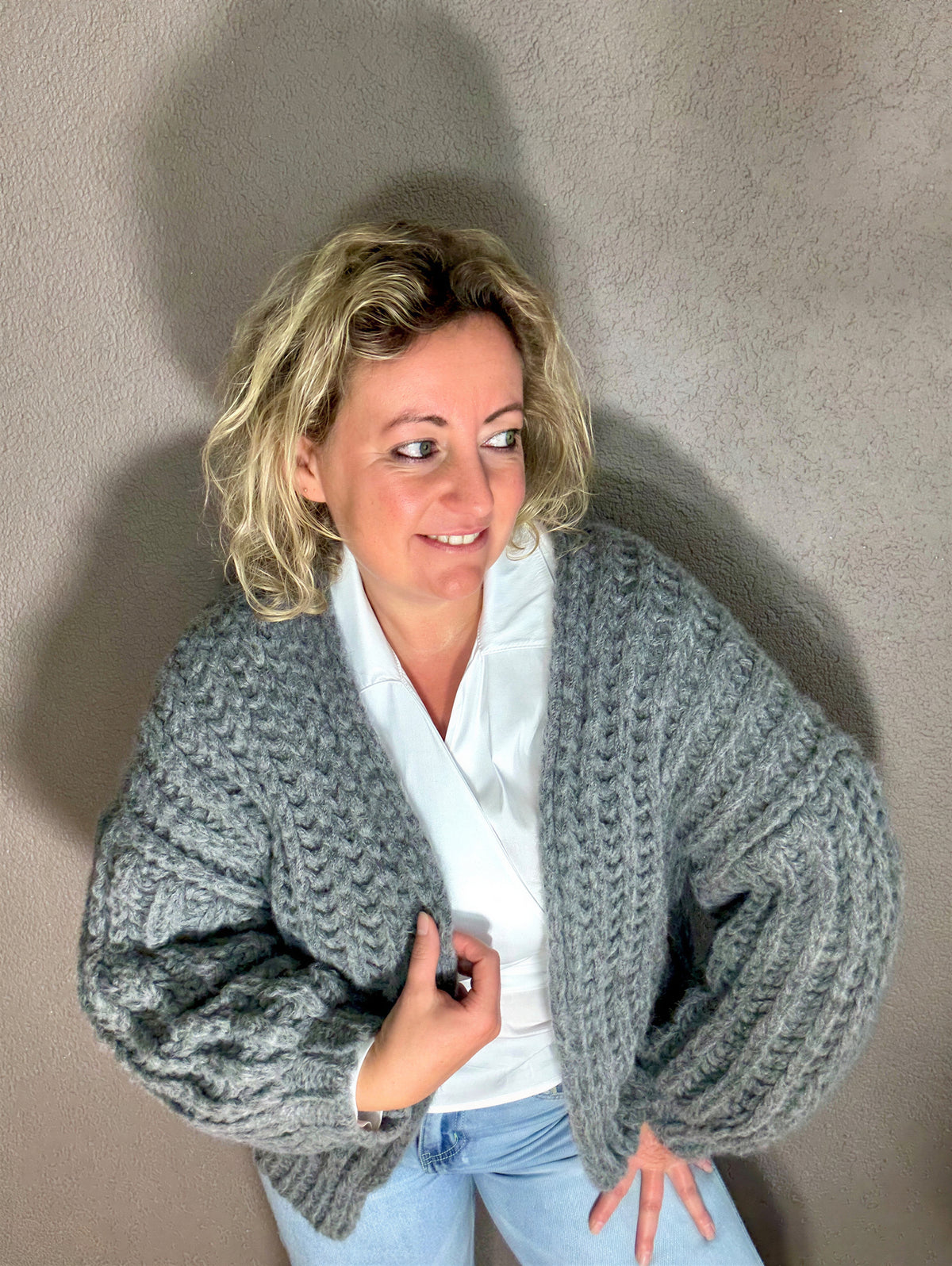 Cardigan chunky knit