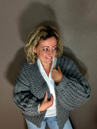 Cardigan chunky knit