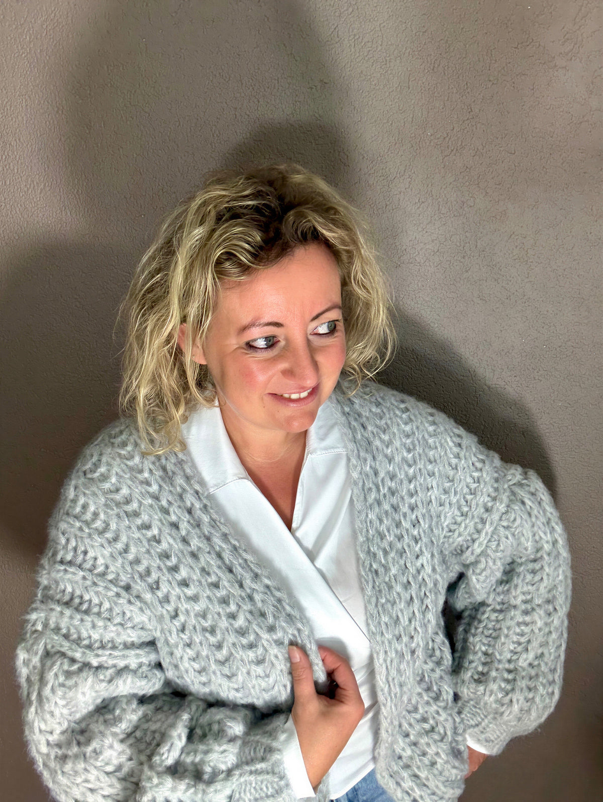 Cardigan chunky knit