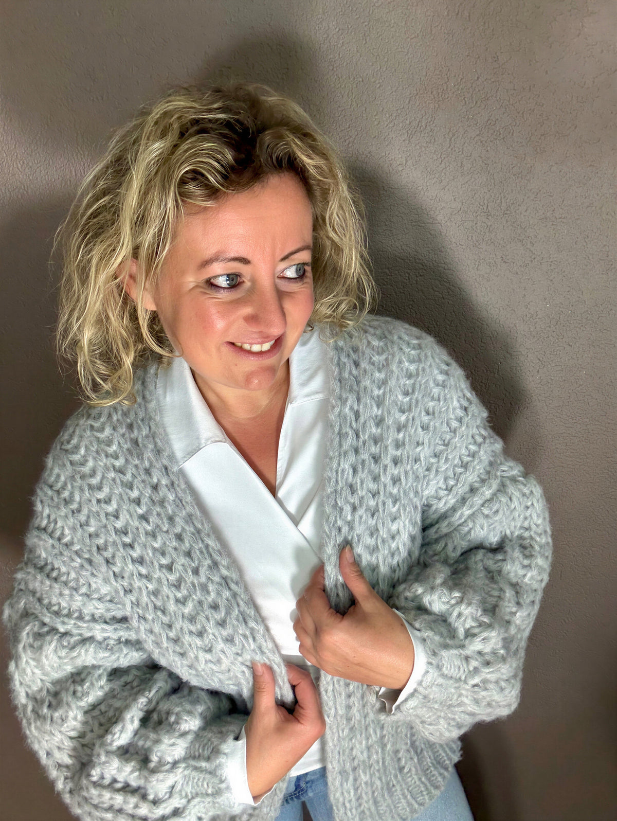 Cardigan chunky knit