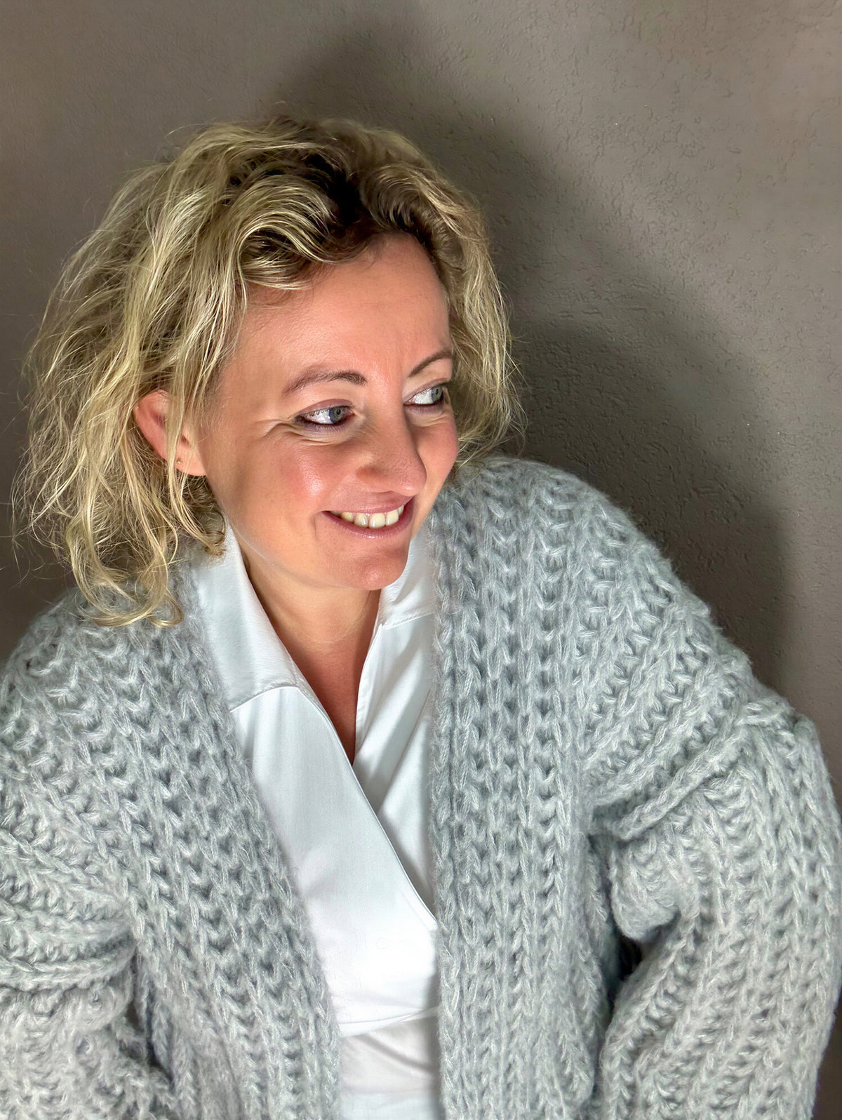 Cardigan chunky knit