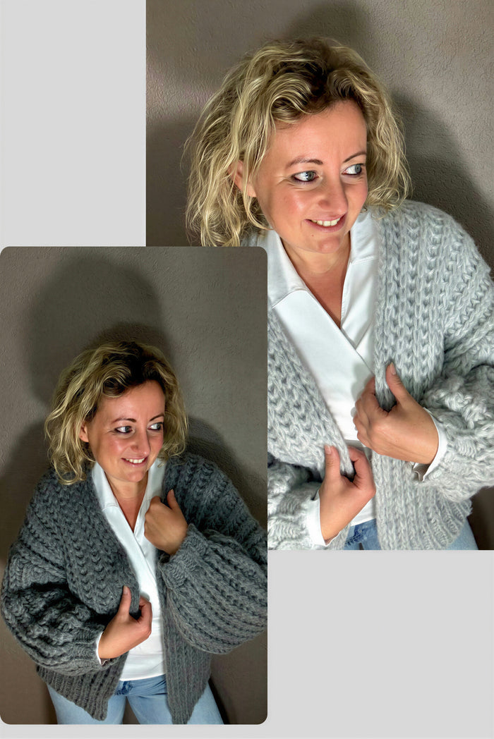 Cardigan chunky knit