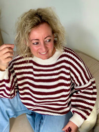 Trui cozy stripes