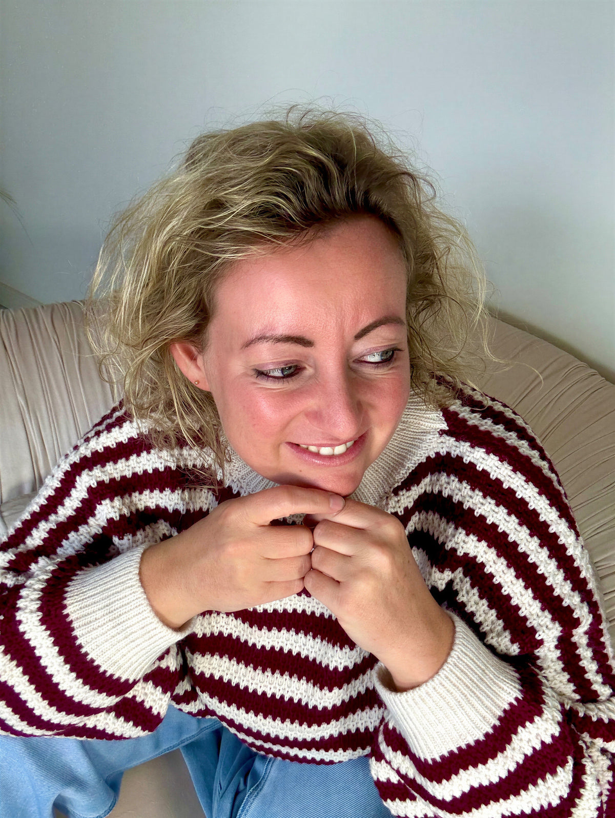Trui cozy stripes