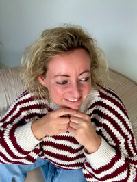 Trui cozy stripes