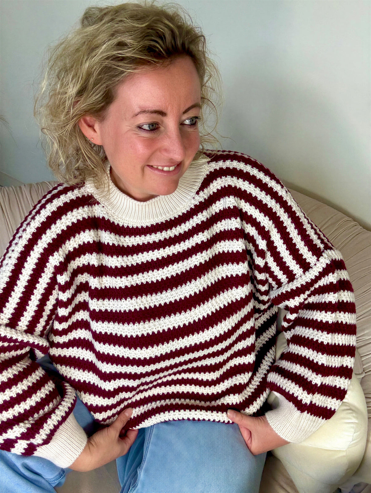 Trui cozy stripes