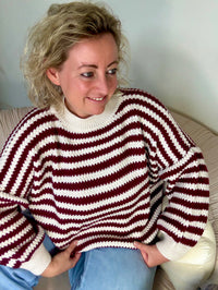 Trui cozy stripes