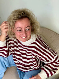 Trui cozy stripes