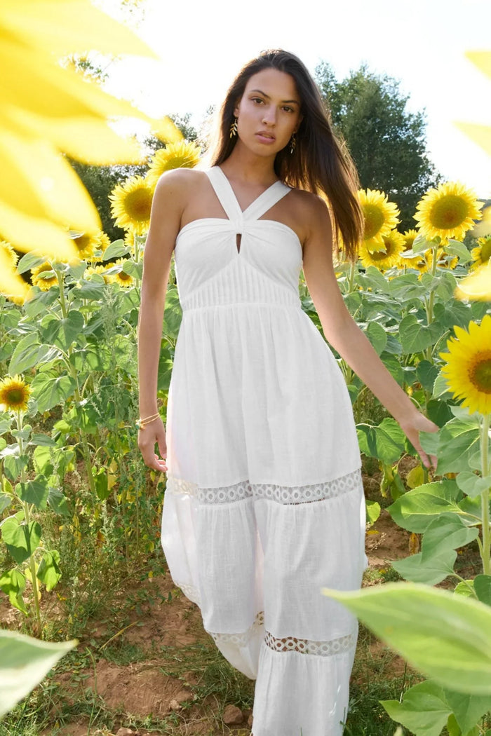 Long Dress Sicilia Blanco