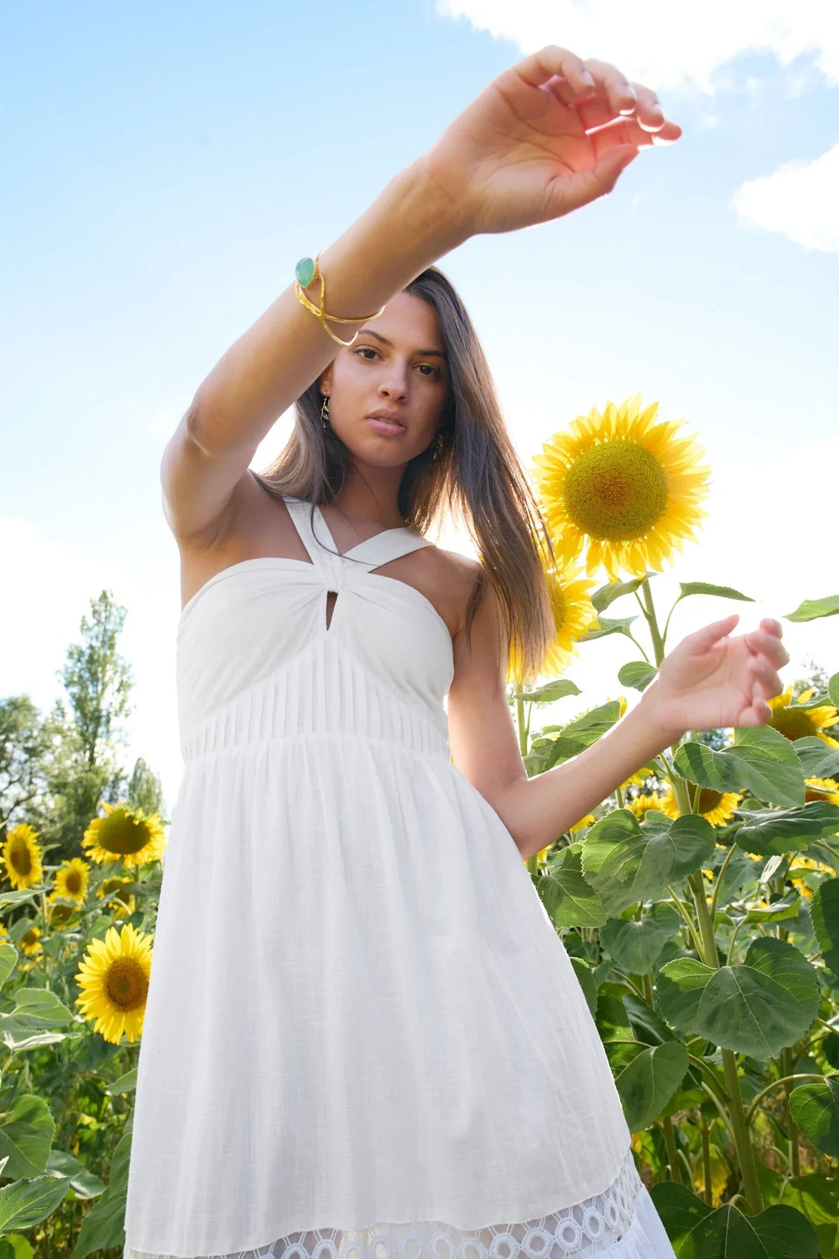 Long Dress Sicilia Blanco