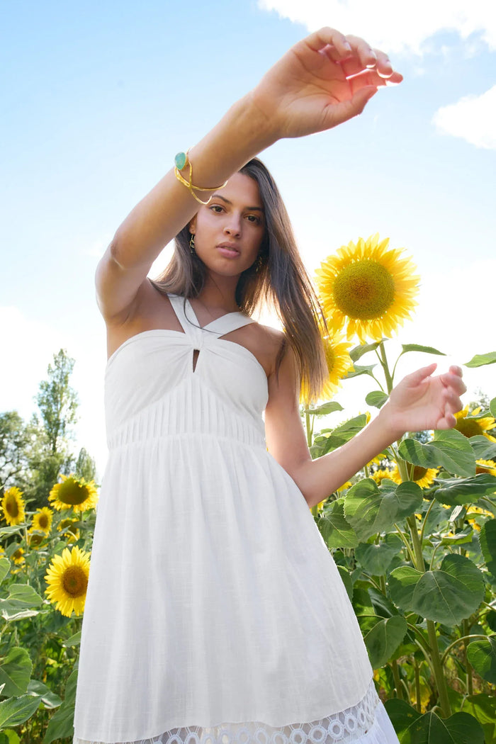 Long Dress Sicilia Blanco