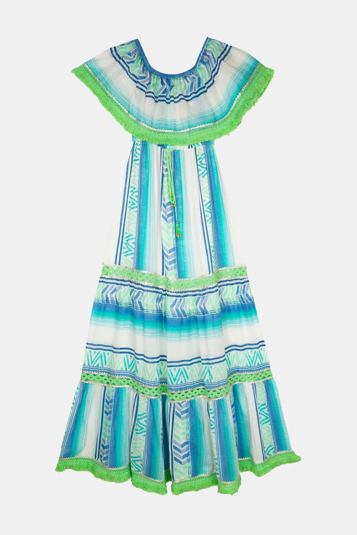 Long Dress Frida Aqua