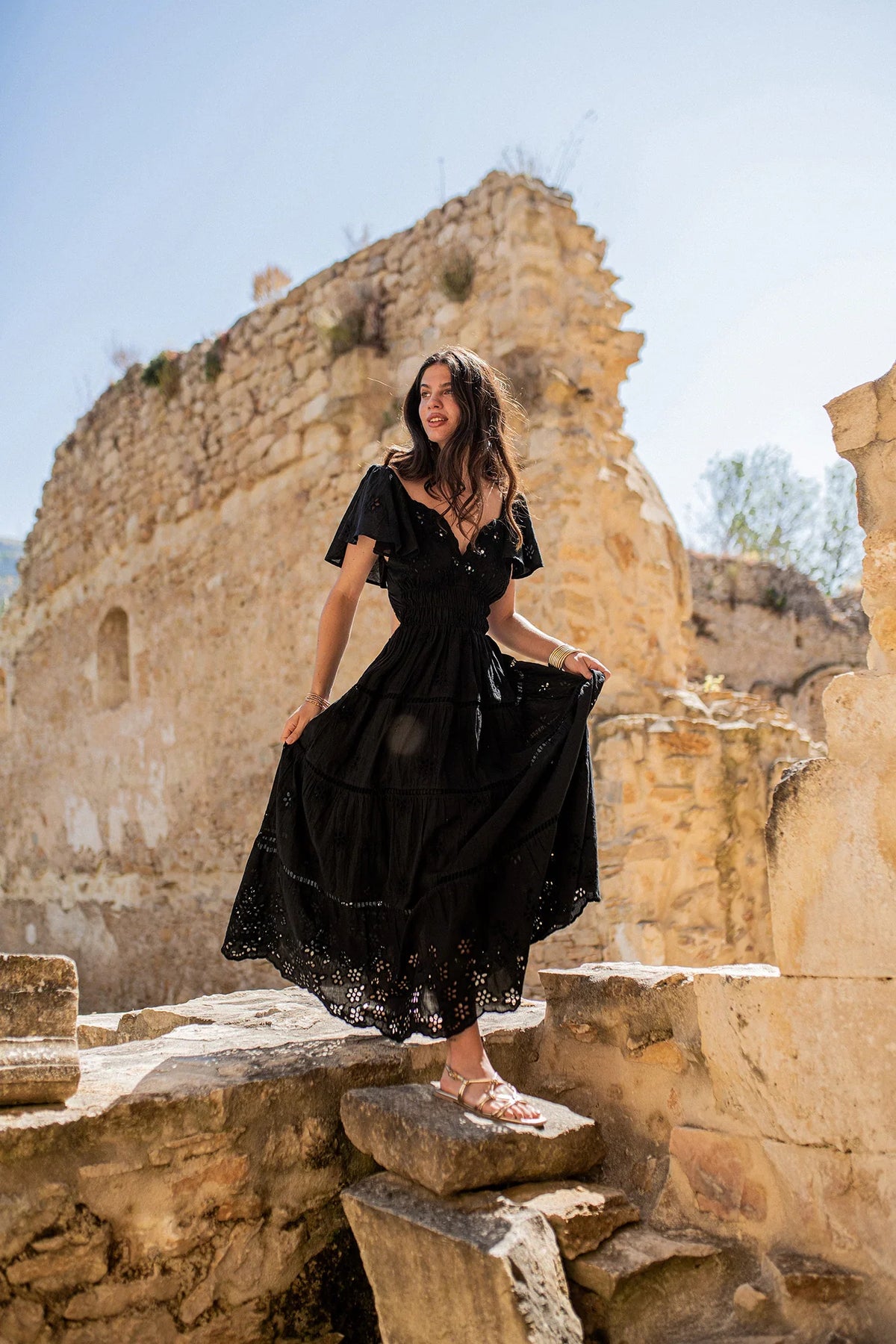 Long Dress Sicilia Negro