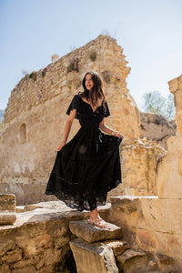 Long Dress Sicilia Negro